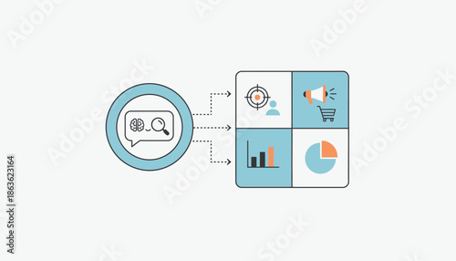 Infographic Chart Graphs Icons Business Analytics