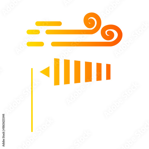 wind socket gradient icon