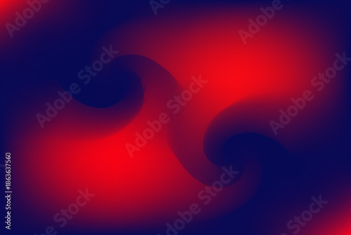 Radiant Abstract Waves Twisting With Motion