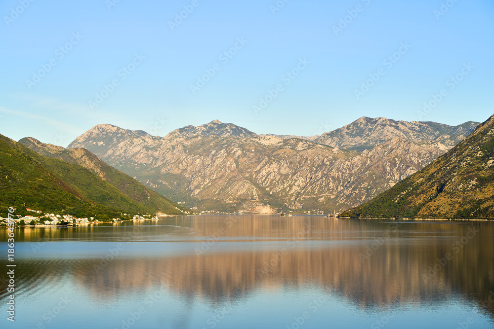 Obraz premium Scenic Adriatic coastline in Kotor Montenegro