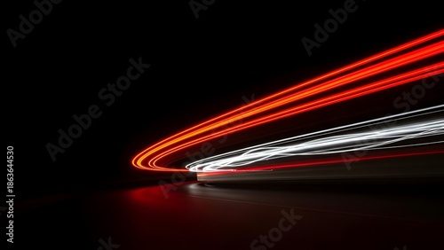 Streaks of Light Speed Technology and Creative Design