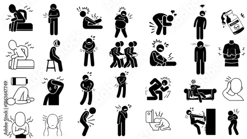 silhouettes of people