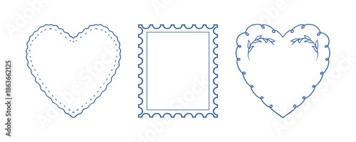 hand drawing bundle of frame illustrations