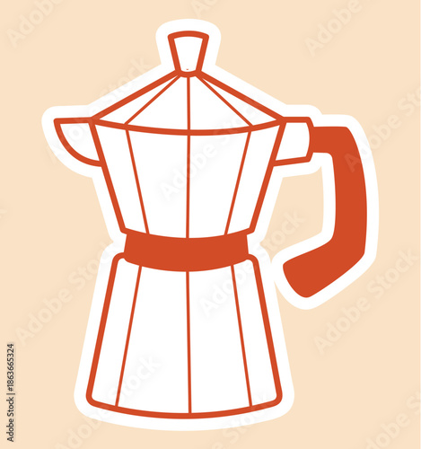 Vector illustration of an espresso machine