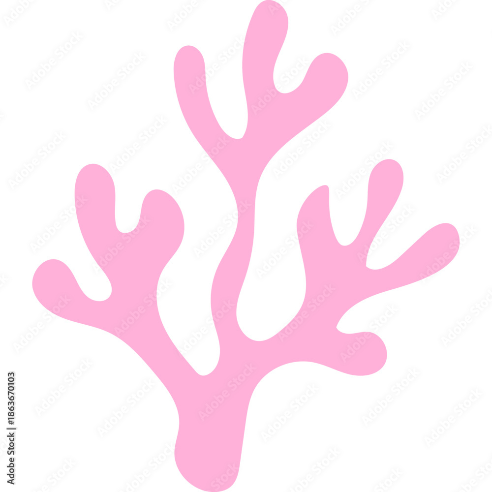 Obraz premium Minimalist Simple Coral