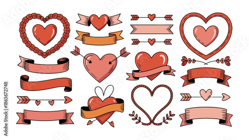 Valentine's Day Embellishments: Adornments for Expression of Affection, Symbolizing Love & Devotion, Crafted to Elevate the Sentiments of Valentines.