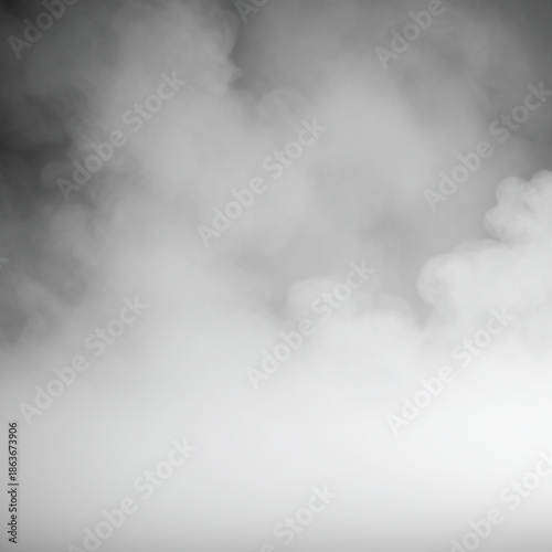 Abstract background texture with soft, diffuse white vapor and fog creating an ethereal, empty field for ample copy space, flowing, subtle, background