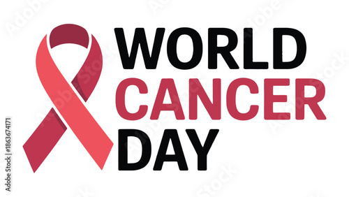 Raising Awareness: A symbolic image, crafted to mark the observance of World Cancer Day, representing solidarity and the global fight against the disease.