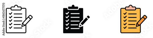 Survey icon vector. task completion and organization symbol. vector illustration.