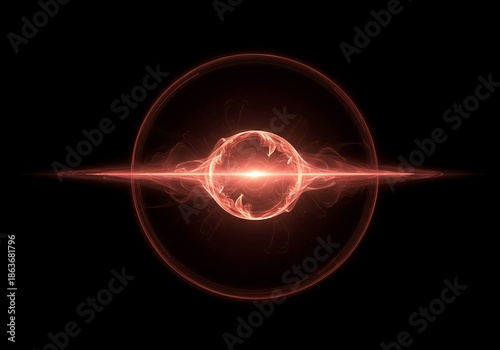 Abstract conceptual image showing a field of completely nullified spiritual or energetic force, representing neutrality and protection from influence, force, boundary, dark