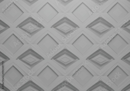 Seamless infinite geometric pattern background. Subtle light gray texture suitable for digital design, tiling, or abstract backdrop composition, rendering, seamless, subtle