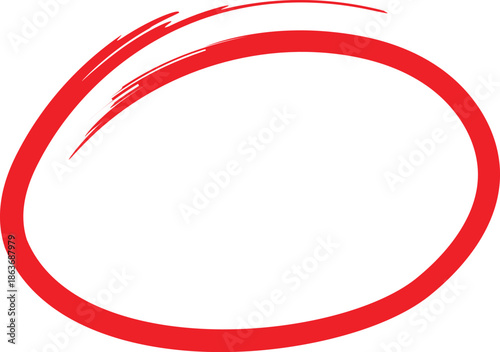 Free Download Hand drawn red circle line vector. round highlighter red marker line. - GFXLoad