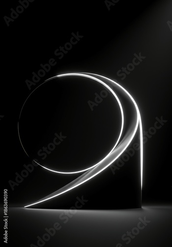 A minimalist scene depicting a silent, deep void where energy potential lies waiting, emphasizing profound internal contemplation and atmosphere, contemplation, backdrop, soft