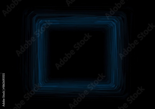 Structured emptiness rendered digitally, featuring dark negative space and subtle geometric elements defining a deep, conceptual void pattern, black, design, negative