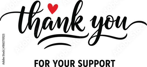 Gratitude expression with heartfelt typography