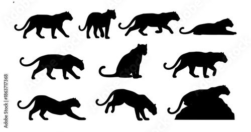 Green tree vector set isolated on white background for nature ecology and landscape design