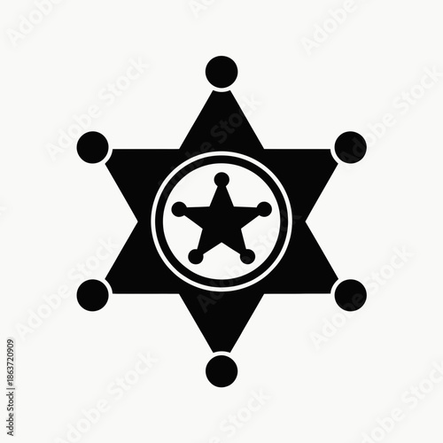 **Black Sheriff Badge Silhouette Icon Vector PNG**

sheriffbadge, sheriffstar, silhouette, blackicon, badgeicon, starbadge, westernbadge, policebadge, lawenforcement, deputybadge, cowboysymbol, wildwe