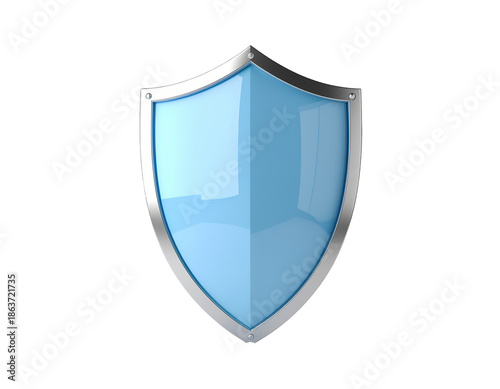 Blue spy agency emblem with metallic edge, glossy reflective surface and beveled silver frame Free Download Blue spy agency emblem with metallic edge, glossy reflective surface and beveled silver frame - GFXLoad