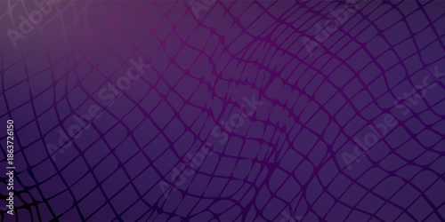 Abstract purple background with wavy grid pattern.