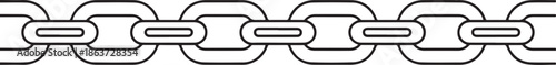 Linear background of chain.one line vector illustration with out background