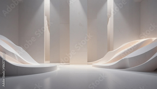 modern background of interior house