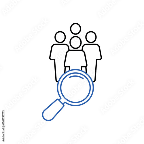 Icon a Demography, isolated against a clean background.