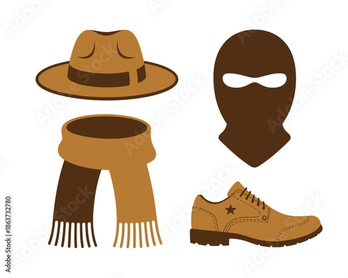 Disguise and fashion accessories for a mysterious look