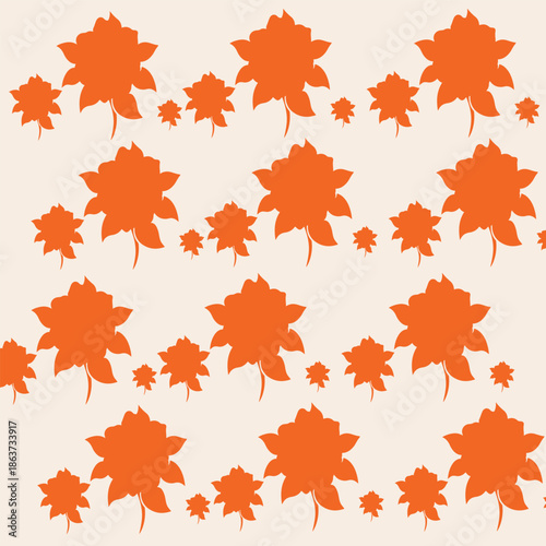 Gentle floral print for cotton textiles. used in Clothes and Fashion creation.