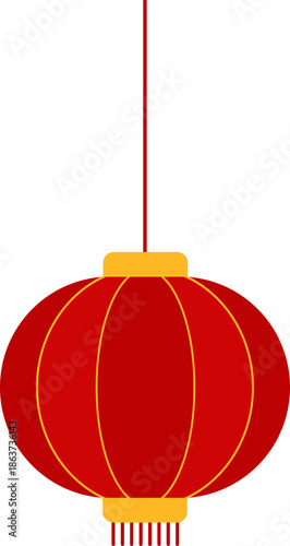 Chinese Red lantern illustration