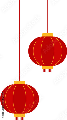 Chinese Red lantern illustration