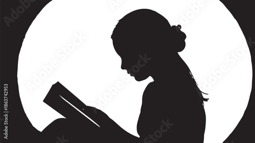 Woman silhouette smoking cigarette vector illustration