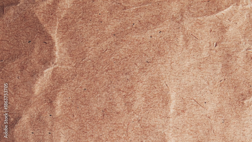 Close up crumpled brown paper texture and background with copy space