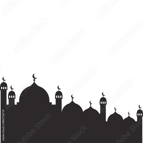 Mosque Shilhouette Illustration