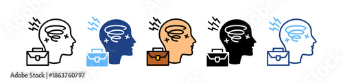Work Anxiety multiple icon