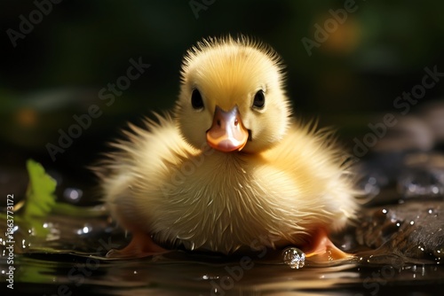 baby duck on the beach