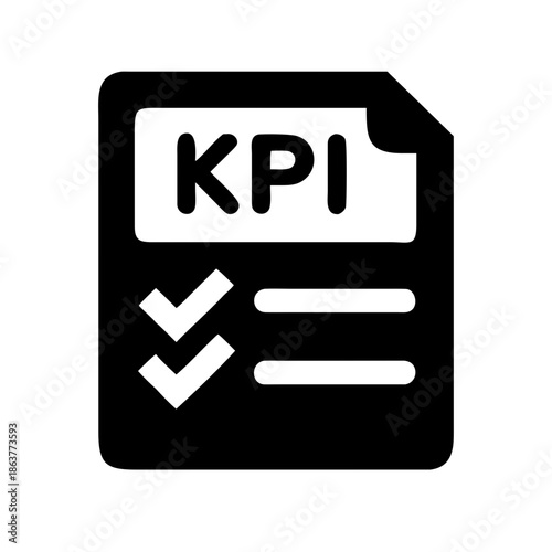 This is a minimalist solid black document icon on a white background, with a curled top-right corner, marked with 