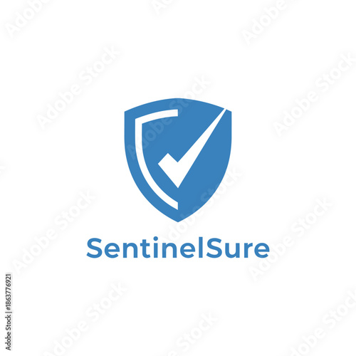 Shield Icon with Checkmark Representing Protection and Security
