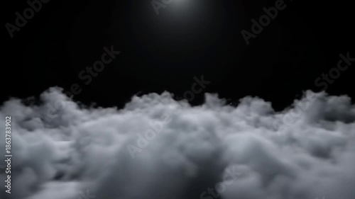 Dark Sky with Dramatic Clouds and Light Rays for Moody Cinematic Background moody atmosphere