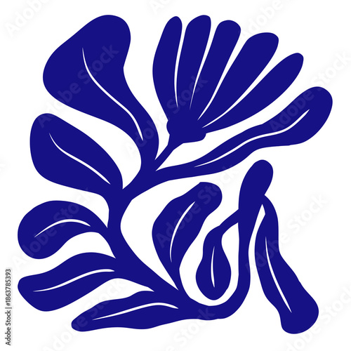 Floral Vector Pattern with Botanical Elements