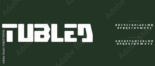 Bold modern slant font vector with alternate style