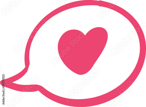 Sketch whimsical Red heart Doodle Crayon drawing. Romantic love line border, frame.