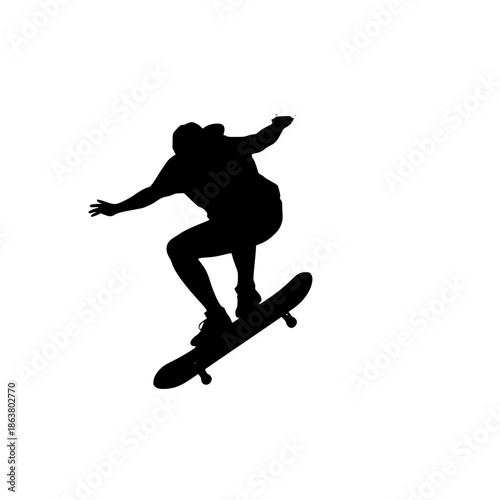silhouette of a man jumping