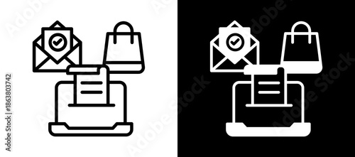 Task Overload whiteblack icon