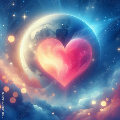 Heart in the Night Sky
