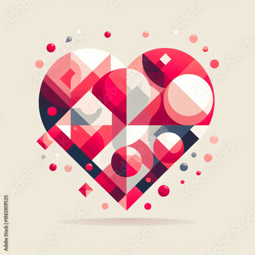 Geometric Heart Design