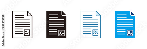 Product Description Icon Set Multiple Style Collection