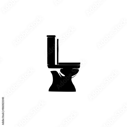 toilet bowl isolated on white, Commode Chair Vector Illustration Isolated on White Background