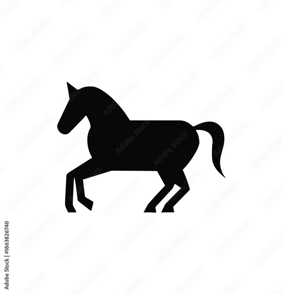 Naklejka premium horse silhouette vector