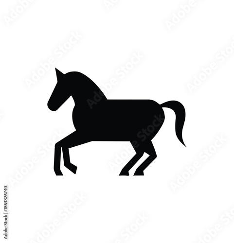 horse silhouette vector