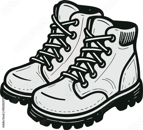 sport shoes vector illustration